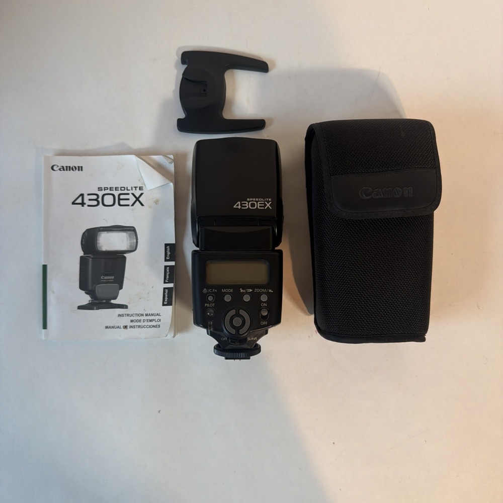 Canon Speedlite 430EX Flash –  with Pouch, Instruction Manual